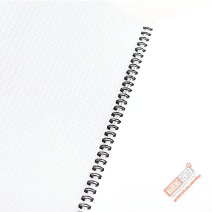 Kroužkový blok A5 Retro, čtverečkovaný