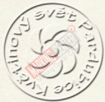 Reliéfní razítko Ideal 1, průměr 41 mm