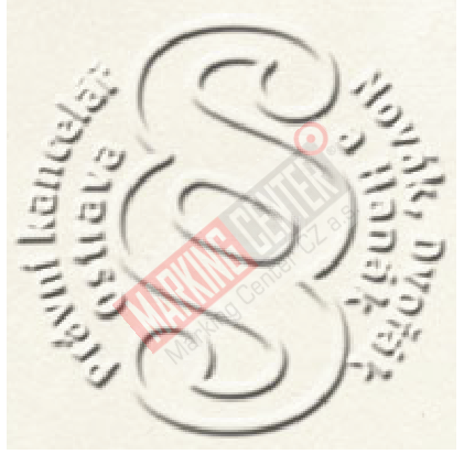 Reliéfní razítko Ideal 2, průměr 51 mm