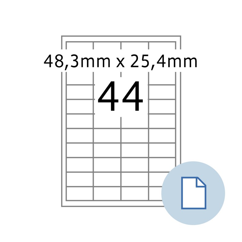 Etiketa EL/MF-44L48.5X25.4