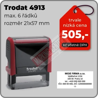 Trodat Printy 4913, 21x57mm