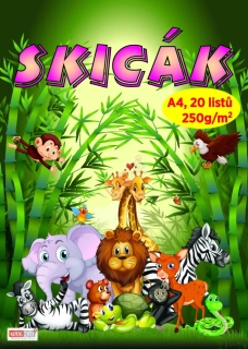 Skicák A4, 20 listů, 250g