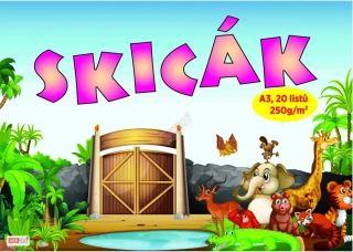 Skicák A3, 20 listů, 250g