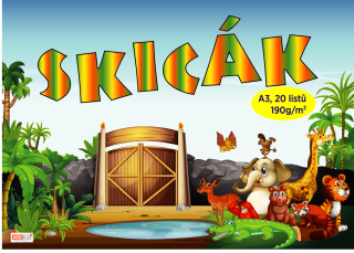Skicák A3, 20 listů, 190g