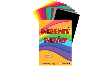 Barevný papír A4, 170g