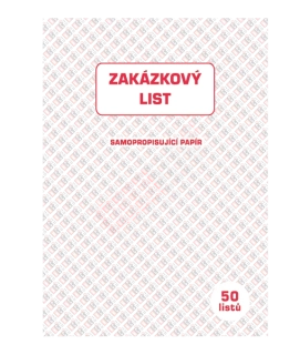Zakázkový list
