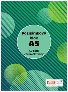 Blok A5 čtverečkovaný