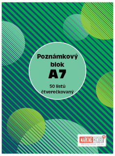 Blok A7 čtverečkovaný